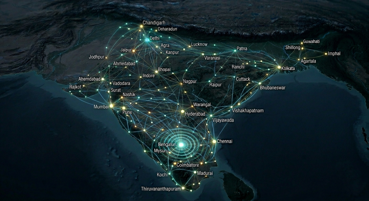 Paths branching toward startup hub, research lab, and corporate career
